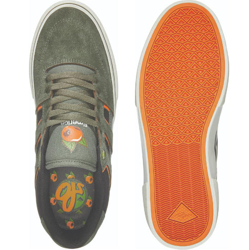 Emerica X OJ Tilt G6 Vulc Skate Shoe - Olive
