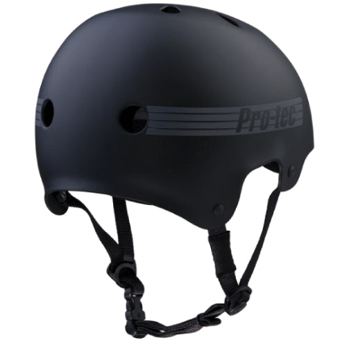 Pro-Tec Old School Skate Helmet - Matte Black Reflective