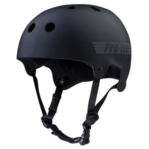 Pro-Tec Old School Skate Helmet - Matte Black Reflective