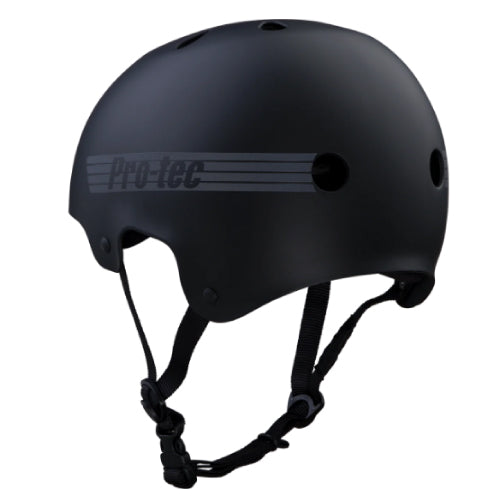 Pro-Tec Old School Skate Helmet - Matte Black Reflective