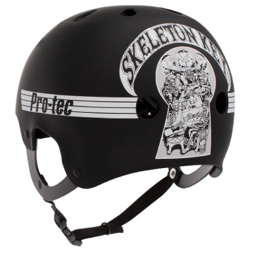Pro-Tec X Skeleton Key Old School Skate Helmet - Black Skeleton Key