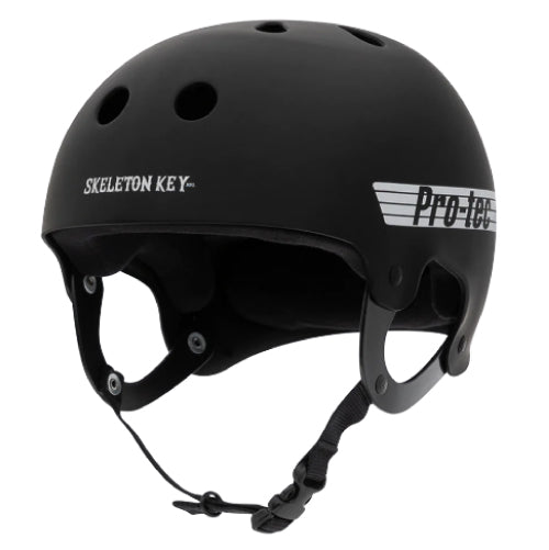 Pro-Tec X Skeleton Key Old School Skate Helmet - Black Skeleton Key