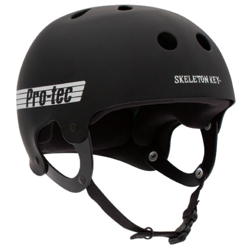 Pro-Tec X Skeleton Key Old School Skate Helmet - Black Skeleton Key