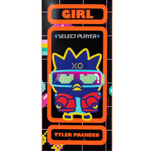 Girl X Sanrio Tyler Pacheco Kawaii Arcade Skateboard Deck 7.75"