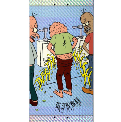 Deathwish Taylor Kirby Pee Splash Holographic Skateboard Deck 8.475"