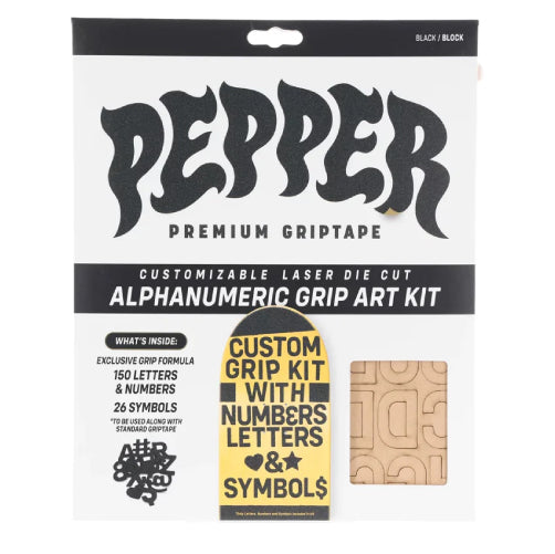 Pepper Alphanumeric Custom Griptape Kit