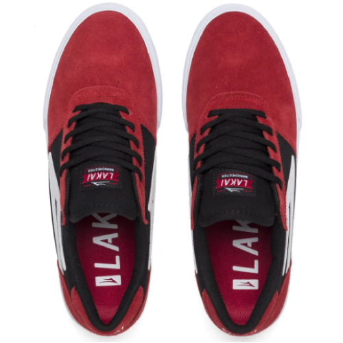 Lakai Manchester Red/Black Suede Skate Shoes