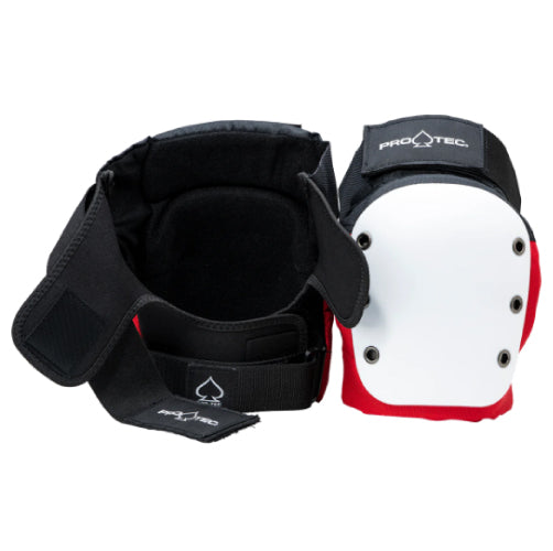 Pro-Tec Street Open Back Knee/Elbow Pad Set - Red/Black/White