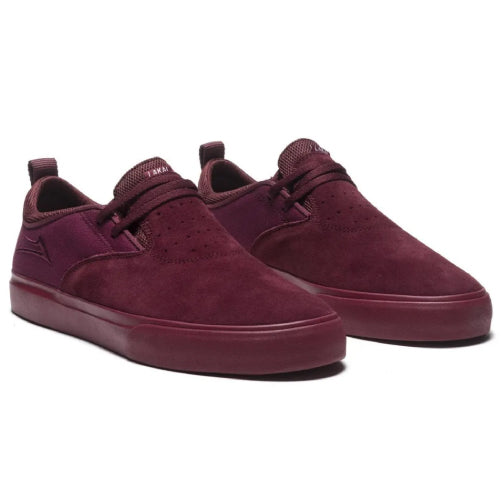 Lakai Riley 2 Burgundy Suede Skate Shoe