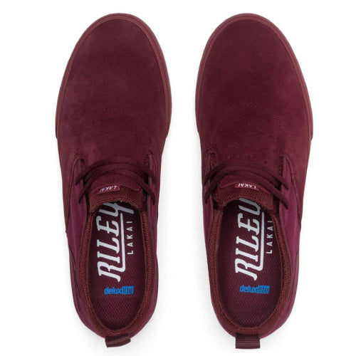Lakai Riley 2 Burgundy Suede Skate Shoe