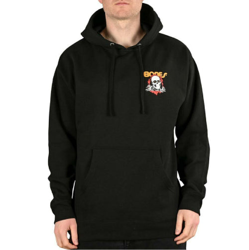 Powell Peralta Bones Ripper Midweight Hooded Sweatshirt - Black