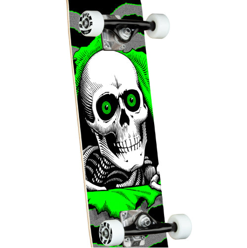 Powell Peralta Ripper One Off Complete Skateboard Silver, Green 8.0"