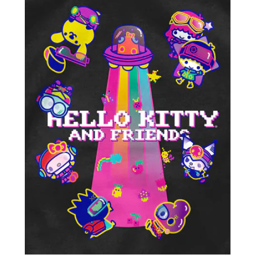 Girl X Sanrio Kawaii Arcade Friends Hoodie - Black