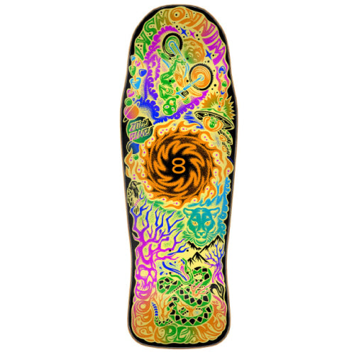 Santa Cruz Erick Winkowski Pro Dope Planet Shaped Two Skateboard Deck Multi 10.34"
