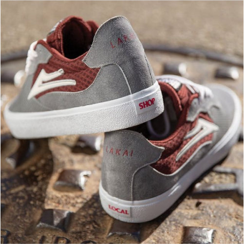 Lakai Skate Shop Day 2023 Essex Skate Shoe - Grey/Burgundy
