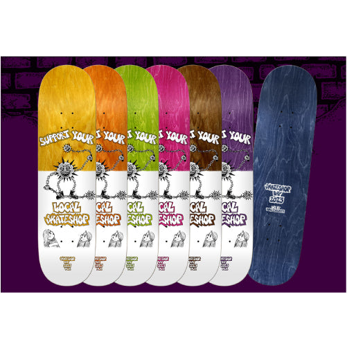 DLX Mike Gigliotti LIMITED Skate Shop Day Skateboard Deck Brown 8.5"