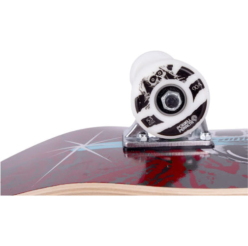 Powell Peralta Skull & Sword One Off Complete Skateboard Burgundy 7.5"