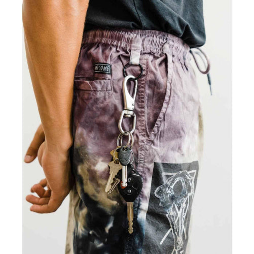 Welcome Skateboards Soft Core Short - Eggplant Tie Dye