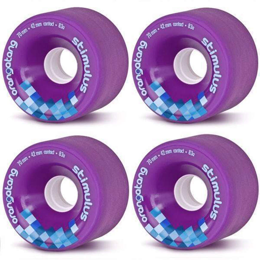 Orangatang Stimulus Longboard Cruiser Wheels Purple 70MM 86A