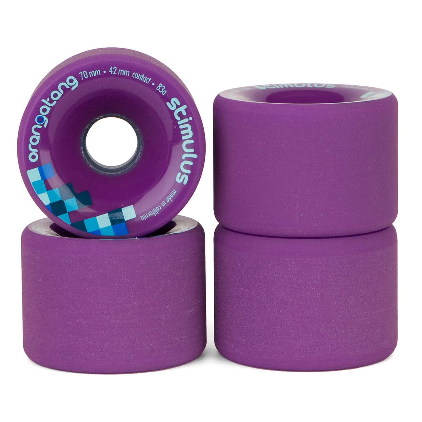 Orangatang Stimulus Longboard Cruiser Wheels Purple 70MM 86A