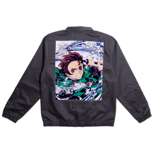 Primitive X Demon Slayer Tanjiro Utility Jacket - Charcoal
