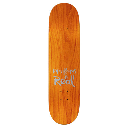 Real X Natas Kaupas Team Oval Skateboard Deck Yellow 8.5"
