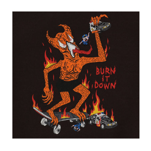 Thrasher Burn It Down Hoodie - Dark Chocolate