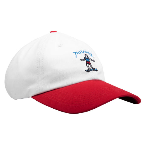 Thrasher Mark Gonzales Old Timer Hat - White/Red
