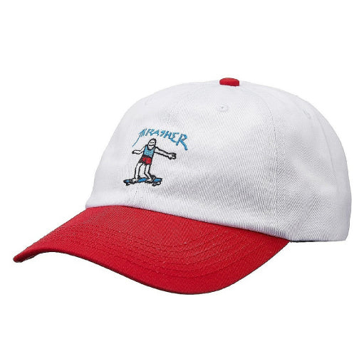 Thrasher Mark Gonzales Old Timer Hat - White/Red
