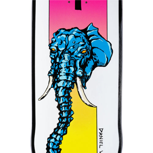 Welcome Daniel Vargas Tusk on Efigy Shaped Skateboard Deck 8.8"