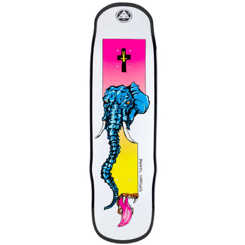 Welcome Daniel Vargas Tusk on Efigy Shaped Skateboard Deck 8.8"