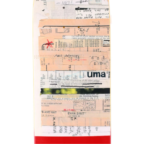 Uma Evan Smith Remnants Shaped Skateboard Deck 8.625"