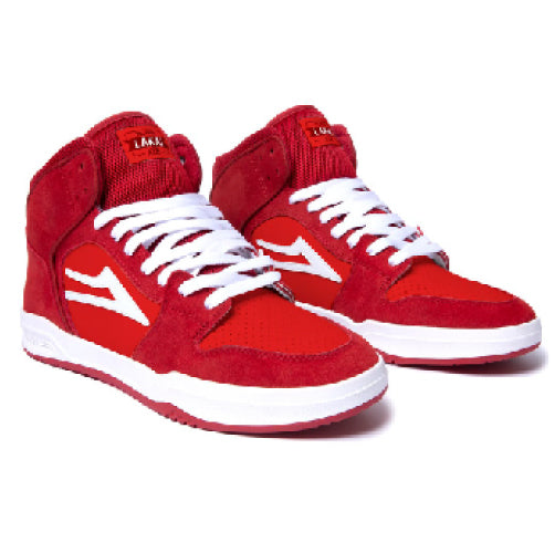 Lakai Valentine's Day Telford Red, White UV Suede Skate Shoe