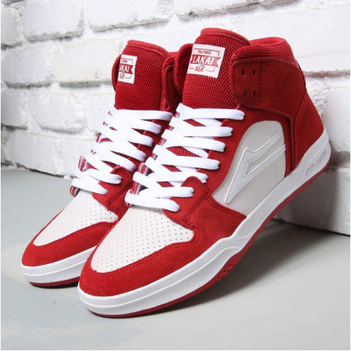 Lakai Valentine's Day Telford Red, White UV Suede Skate Shoe