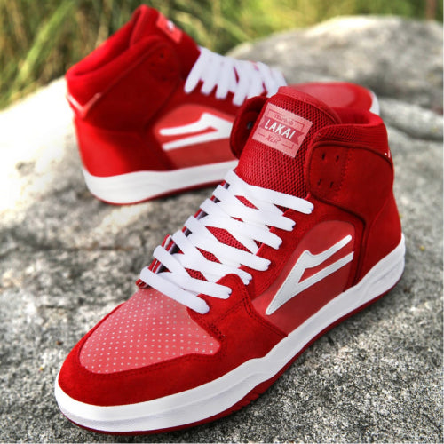Lakai Valentine's Day Telford Red, White UV Suede Skate Shoe
