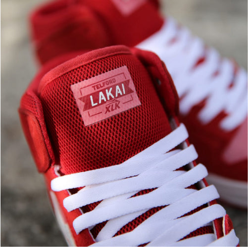 Lakai Valentine's Day Telford Red, White UV Suede Skate Shoe