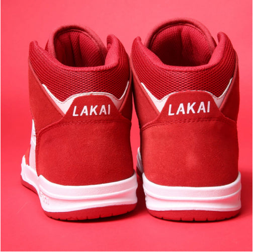Lakai Valentine's Day Telford Red, White UV Suede Skate Shoe