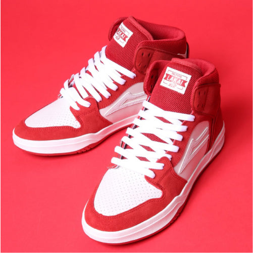 Lakai Valentine's Day Telford Red, White UV Suede Skate Shoe