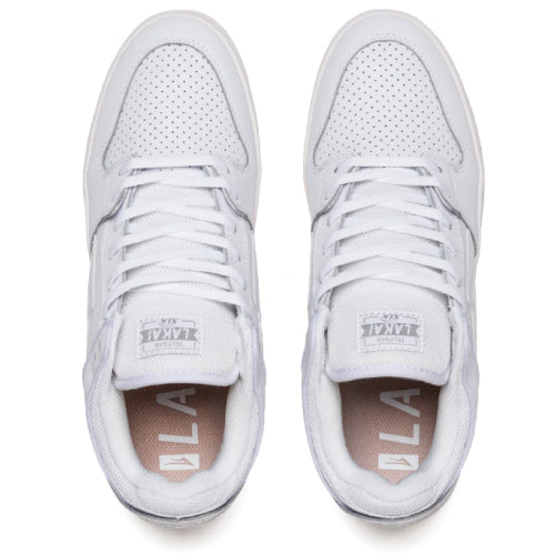 Lakai Telford Low Skate Shoe - White Leather