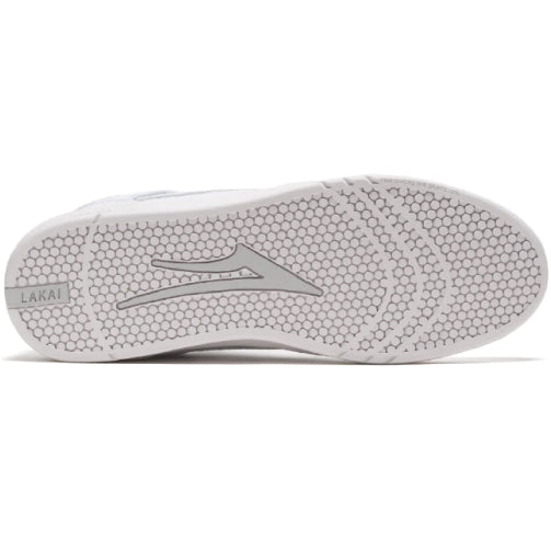 Lakai Telford Low Skate Shoe - White Leather