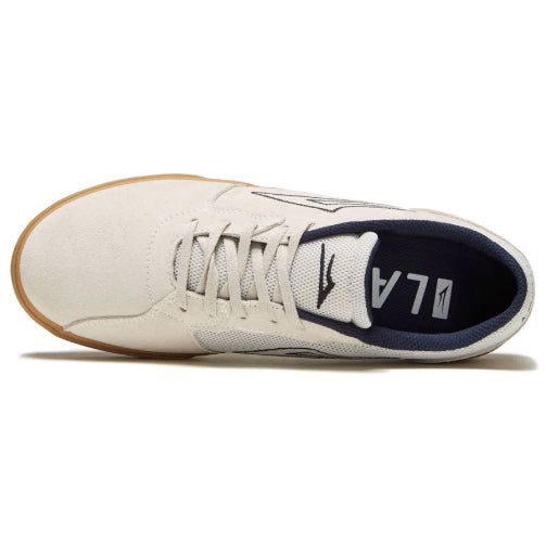 Lakai Cardiff White, Gum Suede Skate Shoe