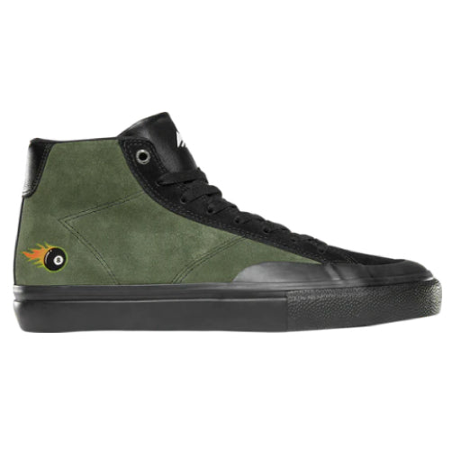 Emerica Erick Winkowski Omen Hi Black, Olive Skate Shoe