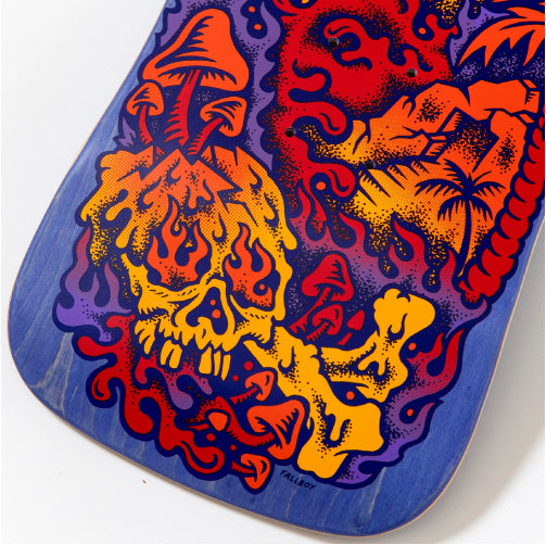 Santa Cruz Erick Winkowski Volcano Shaped Skateboard Deck 10.34"