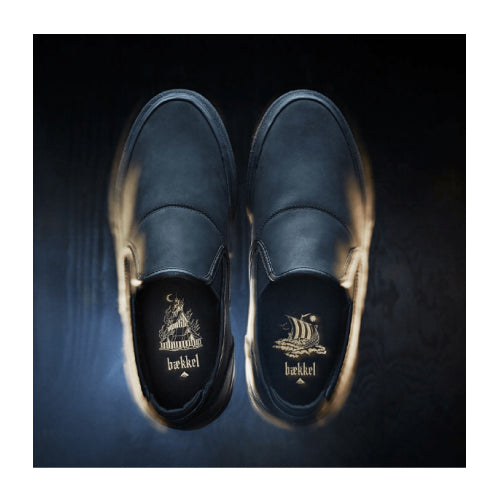 Emerica Wino G6 Slip On Kevin Baekkel Black, Black Skate Shoe