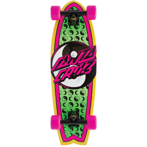 Santa Cruz Yin Yang Dot Shark Cruiser Complete 27.7"