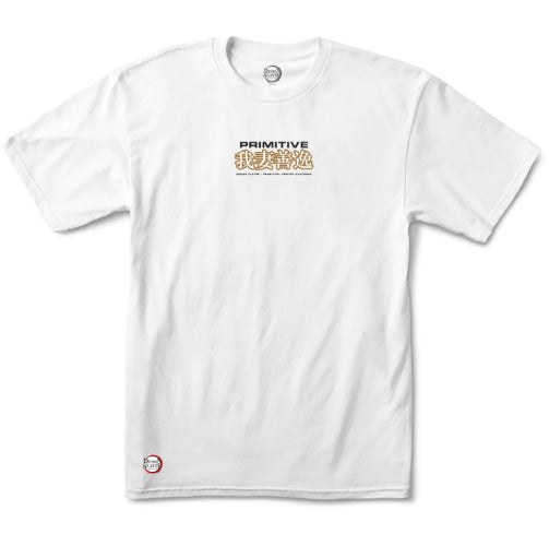 Primitive X Demon Slayer Zenitsu Agatsuma Tee White