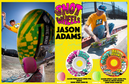 Snot Conical Jason Adams Spray Cans Wheels Neon Orange 56MM 99A