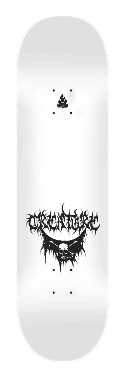 Creature Baekkel BLK MTL Skateboard Deck 8.6" uv reactive top