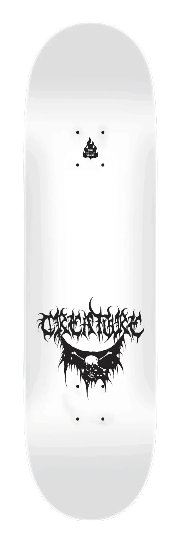 Creature Raffin BLK MTL Skateboard Deck 8.53" uv reactive top