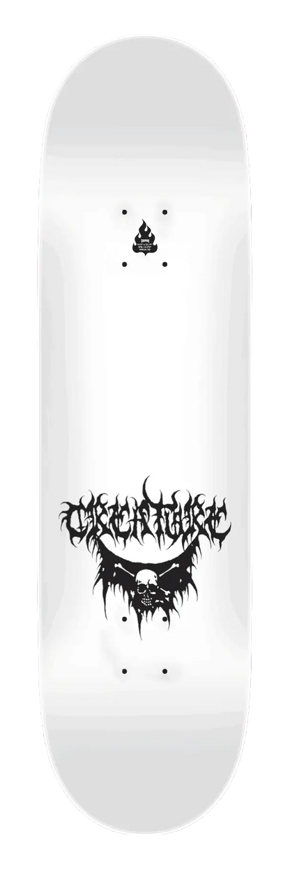 Creature Raffin BLK MTL Skateboard Deck 8.53" uv reactive top